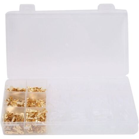 600Pcs Connecteur de sertissage mâle femelle pour borne de fil Fournitures industrielles 2.8/4.8/6.3mm,DUBUNS (1/5)
