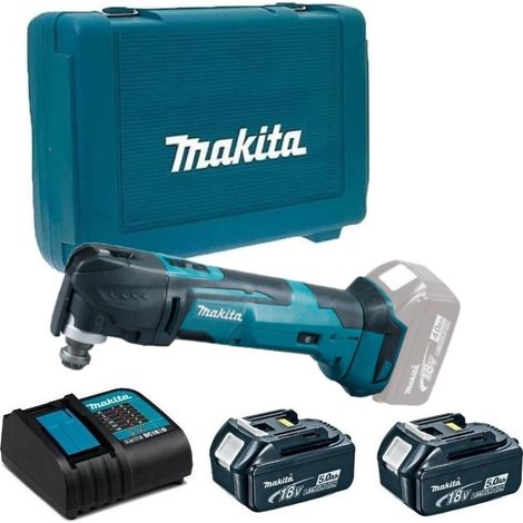 Makita DTM51RTJ Outil multifonction sans fil 18V Li-Ion LXT + 2 x 5.0Ah Batterie + chargeur en coffret