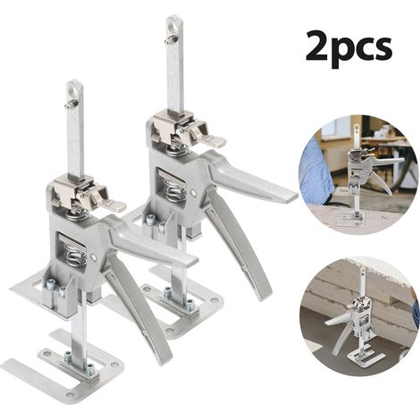 Randaco Set da 2 sollevatori per mobili con scala graduata, regolazione fine 0-145 mm, portata fino a 150 kg (1/5)
