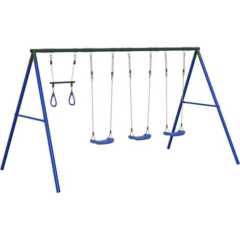 Maison Exclusive - Schaukel-Set mit Schaukelsitzen und Trapez