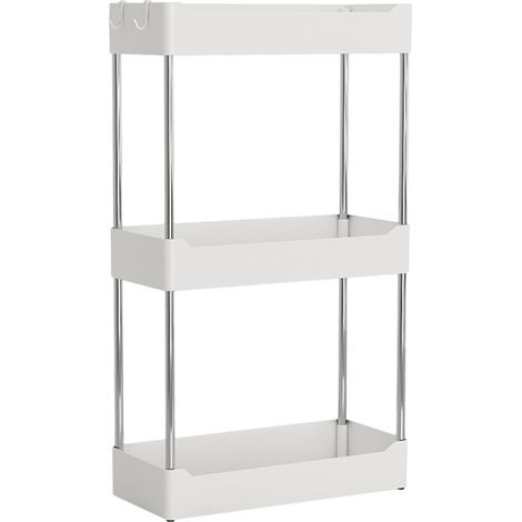 Rack De Rangement Pour Comptoir - Acier Peint Électrostatiquement - 3 Niveaux - Pour Salle De Bain Cuisine Bureau - 1 Pièce
