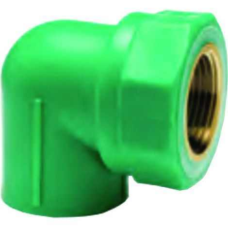 Curva 90° Filettata Femmina In Ppr Pn25 - F ø mm.25x1/2" - 5 pz