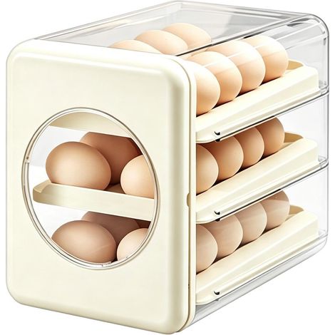 Distributeur d'œufs roulants pour réfrigérateur Transparent (1/5)