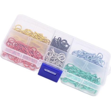 Clips métalliques universels colorés en forme de R pour voitures RC miniatures 1:10 et 1:12 (1/5)