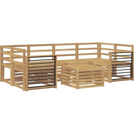 Sofa Sets Solid Acacia Wood vidaXL