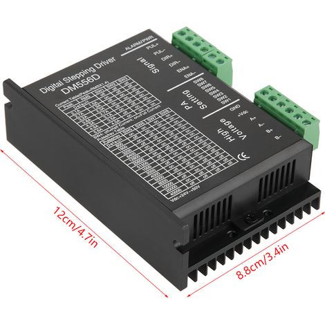 DM556D 48V CC Double phase Contrôleur de moteur pas à pas haute puissance pour fraiseuse CNC