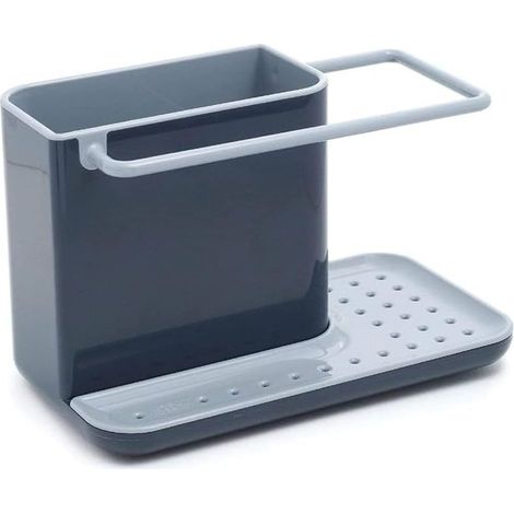 Rangement Évier Support Éponge Grattoir Brosse Liquide Vaisselle Lavette Compact Gris Foncé AUTRES (1/2)