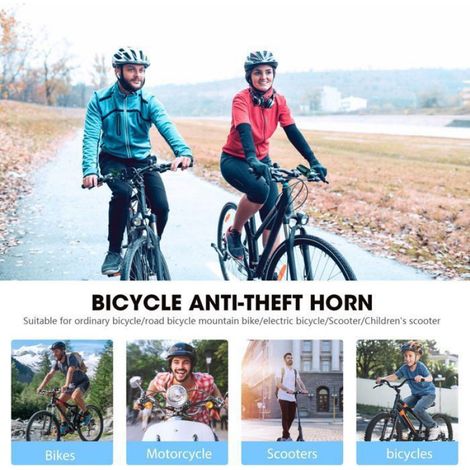 Sonnette vélo électrique - - 125dB - Alarme antivol - Rechargeable USB - Étanchéité IPX5 Femeo (1/5)