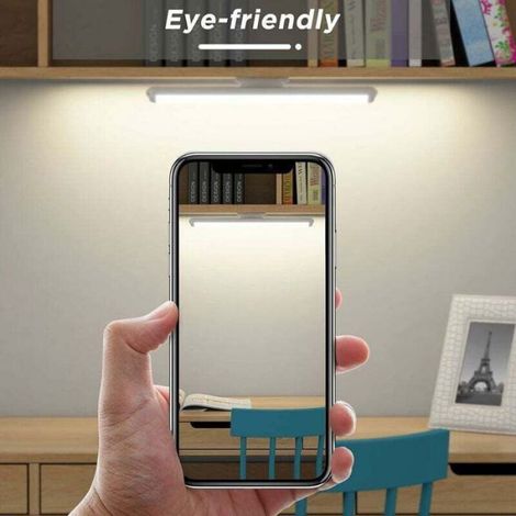 Lampe LED Dimmable de Placard 34 cm, Applique Murale Tactile et Rechargeable, Lumière Réglette Led Ajustable sous Meuble Cuisine S (1/5)