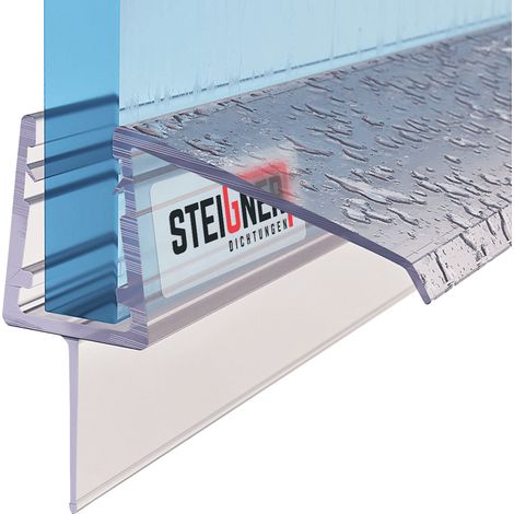 STEIGNER Duschdichtung UK21 Ersatzdichtung für Dusche Wasserabweiser, L, 170 cm, (Einzeldichtung), 5mm bis 7mm Glasstärke