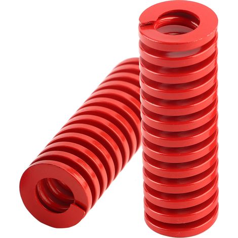 Lot de 2 ressorts de moule Ø ext 30 mm Ø int 15 mm charge moyenne rouge (TM3090mm) (1/5)