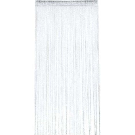 Rideau Occultant Anti Mouche Rideau de Porte Panneau Moustiquaire Pailleté Fil Rideaux Décoration Mural Fenêtre Porte Salle de Frange 100 x 200 cm