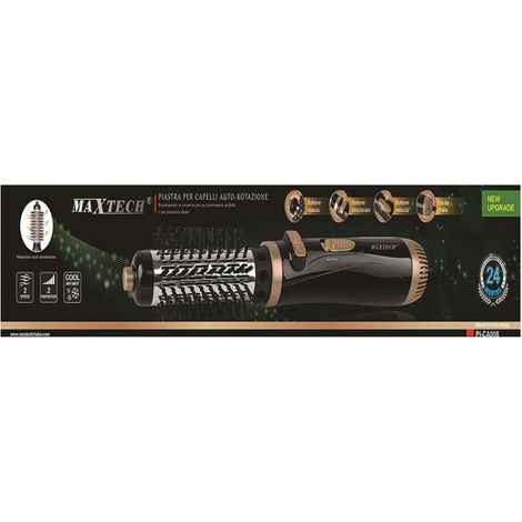 TRADE SHOP - Piastra Per Capelli In Ceramica Con Auto-rotazione Multidirezionale Maxtech Pi-ca008 - (1/2)