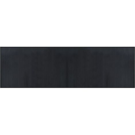 Tapis rectangulaire noir 60x200 bambou (1/5)