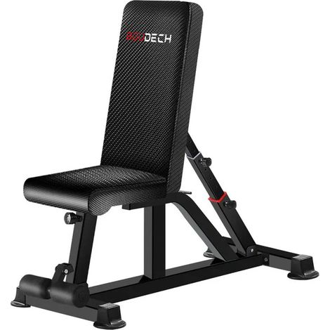 Boudech - THOR 250 - Panca da fitness per allenamento con pesi e manubri ad inclinazione regolabile, design ultra ergonomico e solido telaio antiscivolo. Panca universale multifunzione con capacità d (1/5)