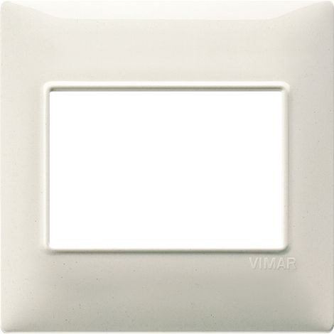 VIMAR - 14648.06 Plaque BS 3M, blanc granit