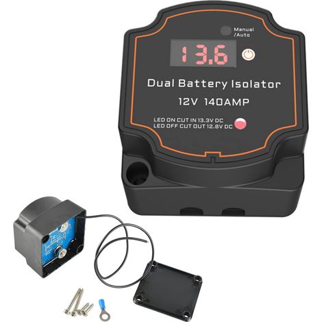 Coupleur separateur batterie 12V 140A avec écran LED (1/5)
