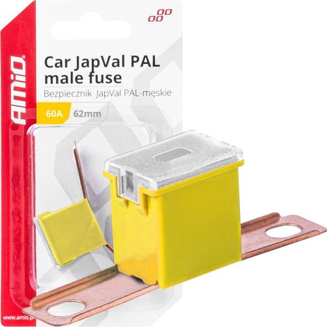 Fusible macho para coche Japval PAL de 62 mm y 60 A amio-03430 (1/4)