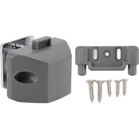 Verrou de placard à bouton-poussoir en alliage de zinc, sans clé, pour porte de placard, tiroir ou camping-car.