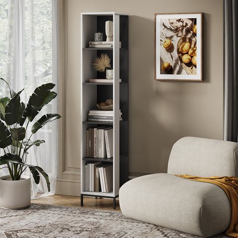 Bücherregal Eliza, Weiß, 36 x 188 cm mit 5 Fächern, Vicco (1/5)