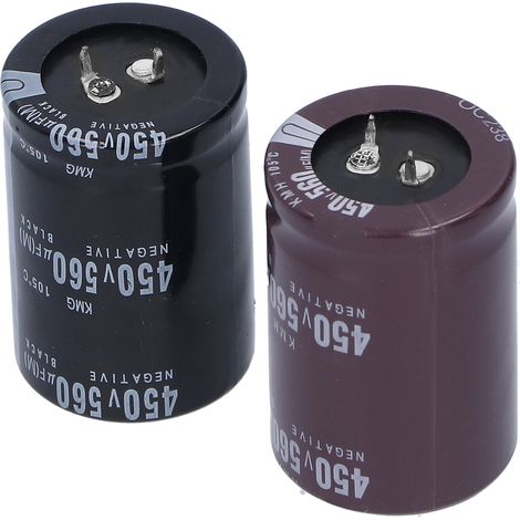 2er-Packung 450V 560µF 105°C Aluminium-Elektrolytkondensatoren für Audiogeräte und energieeffiziente LED-Lampen (1/5)