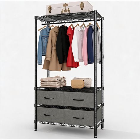 Portant à vêtements en métal robuste - Grand capacité 309 kg (1/5)