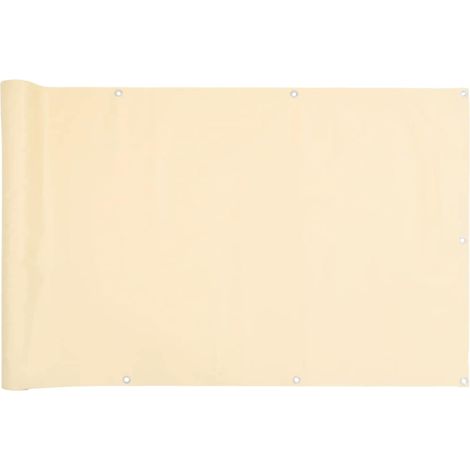Écran d'intimité de balcon,Brise-vue,Paravents de balcon crème 400x120 cm PVC CFW310778 (1/5)