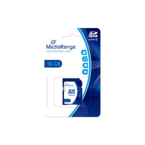 Carte SDHC MEDIARANGE MR962, 16 Go