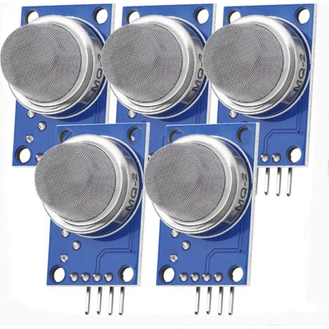 5x MQ-2 Luftqualitäts-Gassensormodul, kompatibel mit Arduino und Raspberry Pi, inklusive E-Book