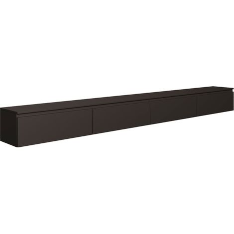 Selsey Bemmi – Mobile TV sospeso con quattro ante a ribalta 300 cm, nero