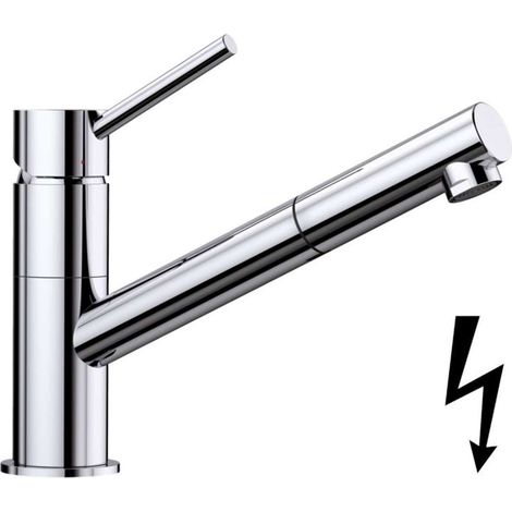 Blanco Kano S - Spültischarmatur mit ausziehbarem Auslauf, Chrom 527648 (1/2)