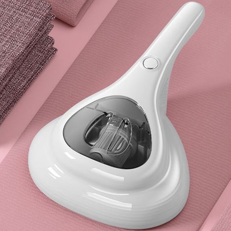 Rose Aspirateur à acariens avec lumière UV-C stérilisante Aspirateur à Matelas avec Filtre HEPA, détruit 99,9% de Tous Les acariens Nettoie et désinfecte en Une Seule étape (1/4)