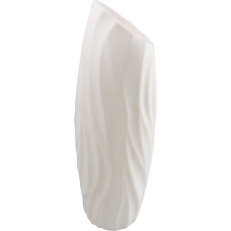 Vase décoratif blanc résistant aux chocs, idéal pour la décoration intérieure (salon, table, bureau, mariage).