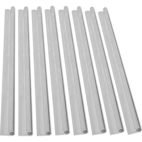 8 x 50cm Aluminium Awning Tent Rails 45° Wall Mount for 6-9mm Piping Caravan Motorhome Tent Awning Sun Shade Skirt Awning Rail for Awning Awning Awning Skirt (1/5)