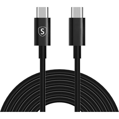 Cavo di ricarica rapida da usb c a usb c 60w 3a pd 3m - nero