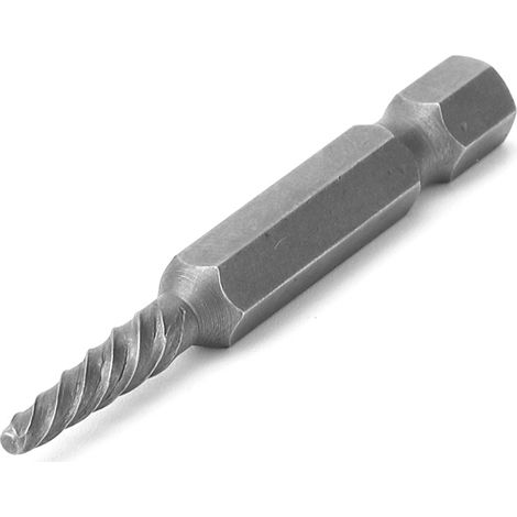 Set mit 5 silbernen Sechskant-Schraubenausdrehern, 50 mm, schnelles Entfernen beschädigter Schrauben (1/5)