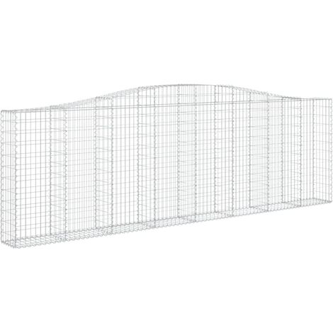 Maison Exclusive - Gabione mit Hochbogen 400x30x120/140 cm Verzin