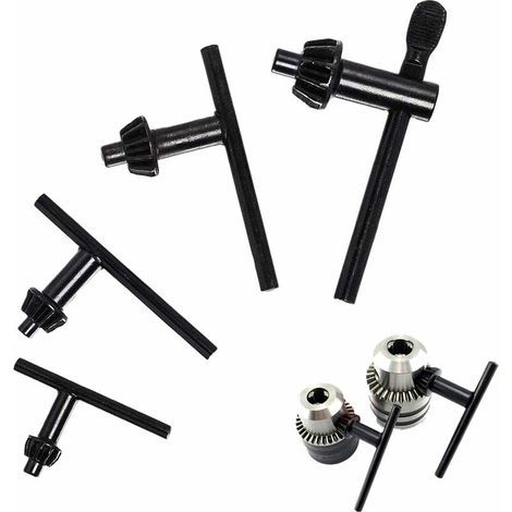 4-Piece Replacement Chuck Key Set, Electric Chuck Key, 10mm/13mm/16mm/20mm, Universal Key for Drill Chucks, for Impact Drills, Drill Clamping Tool (1/5)