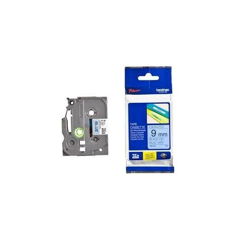 Brother cinta rotuladora laminada azul sobre negro de 9mmx8m