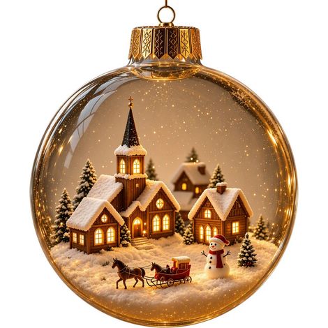 Boule à neige lumineuse 3D en acrylique transparent, motif colombe blanche, pomme de pin et sapin de Noël à suspendre (1/5)