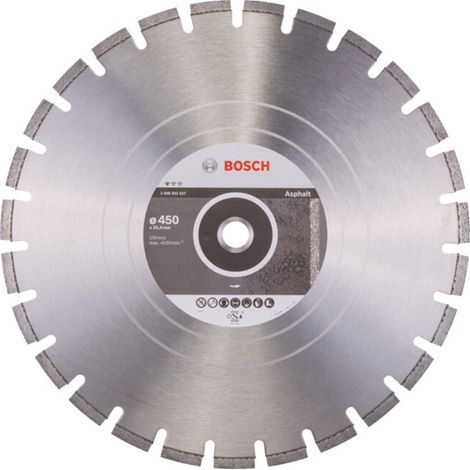 Lame de scie diamant Bosch Standard pour asphalte 450 x 25,40 x 3,2 x 8 mm (1/5)