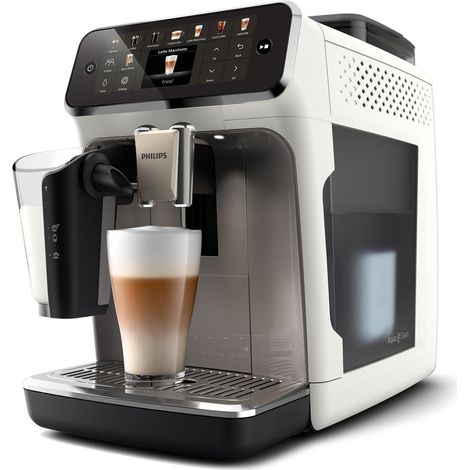 Machine à café à grain Philips LatteGo EP5545/70 – 20 recettes – Moulin céramique 12 réglages – Système SilentBrew – Filtre AquaClean