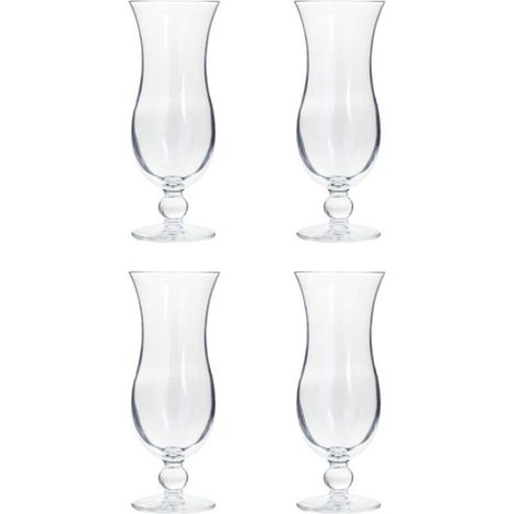 Lot de 4 Verres à Cocktails "Blue Hawai" 44cl Transparent (1/4)