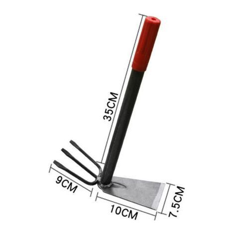 QORVA-Houe Double de Jardin – Outil de Jardin Robuste – Houe et râteau 2 en 1 – Parfait pour Le désherbage et Le Travail du Sol (1/3)