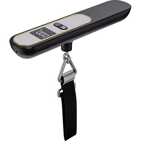 Báscula para equipaje, capacidad de 50 kg (110 lb), con gancho de acero. (1/5)