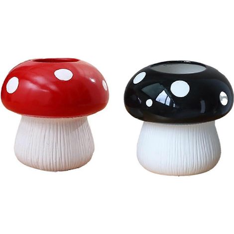 Vase champignon personnalisé, décoration intérieure, composition florale hydroponique (1/5)
