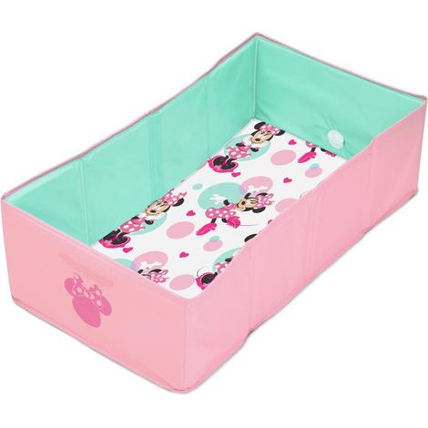 DISNEY BABY - MINNIE, Vasca da bagno pieghevole per bambini - Nomade - Rivestimento impermeabile - Facile da pulire - Scarico facile