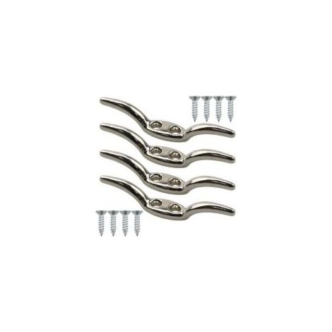 Clips d'amarrage, crochets aveugles, mâts, paquet de 4 pièces, acier inoxydable, clips de câble, crochets de mât, clips d'amarrage, accessoires de clips d'amarrage marins, y compris les vis de m