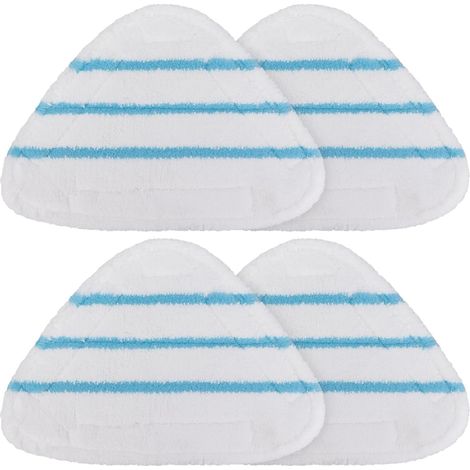Ersatzpads für True & Tidy STM-500, STM-700 und STM-700A Dampfreiniger, Bezüge für dreieckige Dampfreiniger, waschbare Bodenpads (4er-Packung)