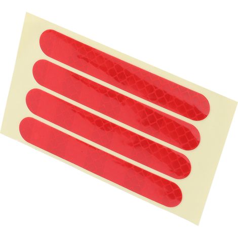 Autocollants Réfléchissants Roues Scooter Ninebot G30 - Lot de 4 Pièces Rouge Sécurité (1/5)